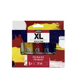 Pebeo Studio XL Fine Oil Primary Set 5 x 37ml - Front