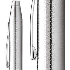 Cross Century II Chrome Herringbone Roller Ball Pen Thumbnail Image 2