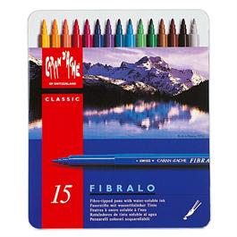 Caran D'ache Fibralo Watersoluble Pens - Tin Of 15 thumbnail