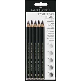 Castell 9000 Jumbo Pencils Pack Of 5 thumbnail