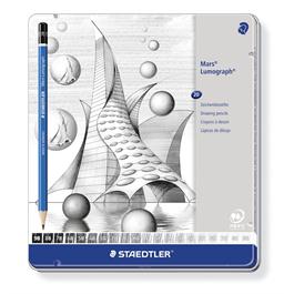 Staedtler Lumograph Tin Of 20 Assorted thumbnail