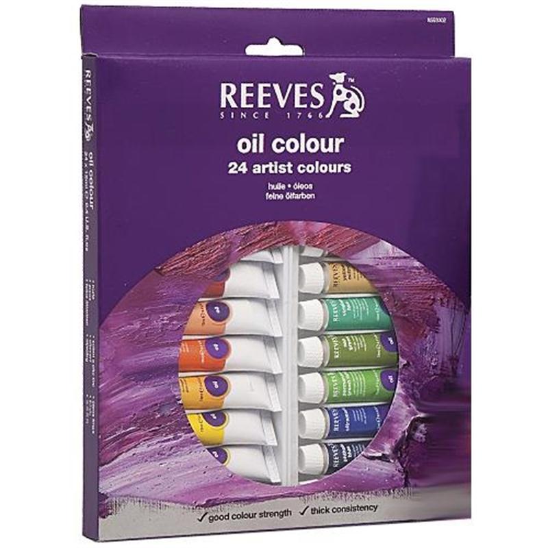 Reeves 24 x 12ml Oil Tube Set