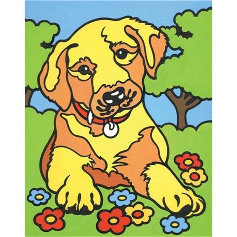 Mini Paint By Numbers Puppy