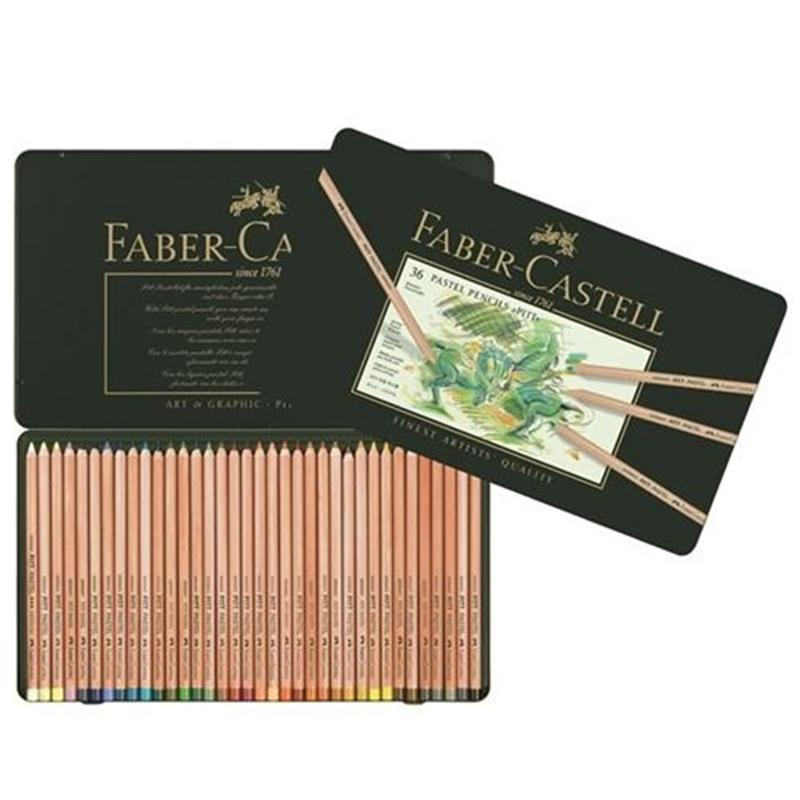 Derwent Pastel Pencils 36 Brilliant Colours In Tin – Art Students, Colouring Books, 0.4mm Lead